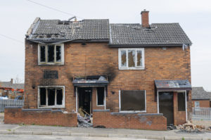 Burned out home in need of Bylt Fire Damage Services